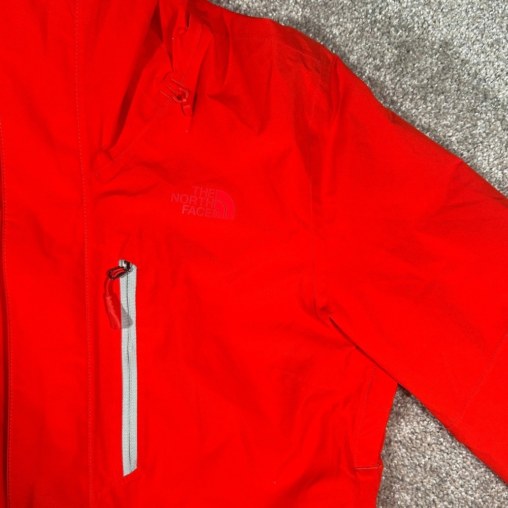 The North Face Womens Red Hooded Ski Jacket Shell Full Zip Small Powder Skirt - Picture 8 of 10